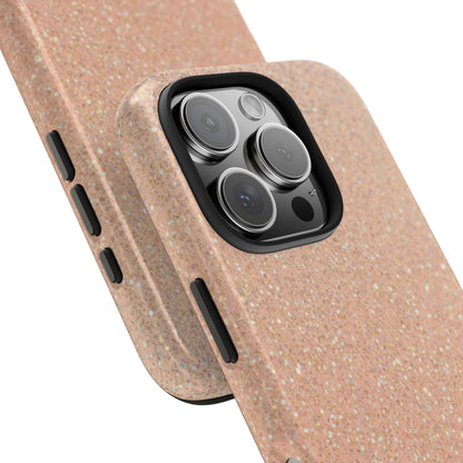 Glitter Rose Gold Tough Phone Case — Sparkling Protective iPhone Cover