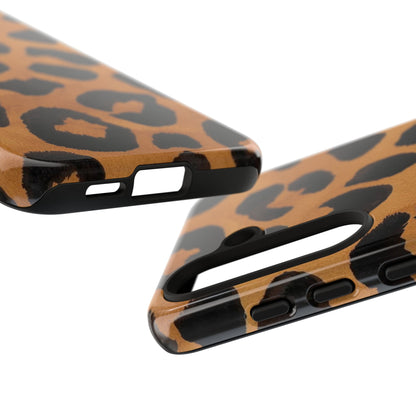 Leopard Print Tough Phone Case — Protective Animal Print iPhone Case