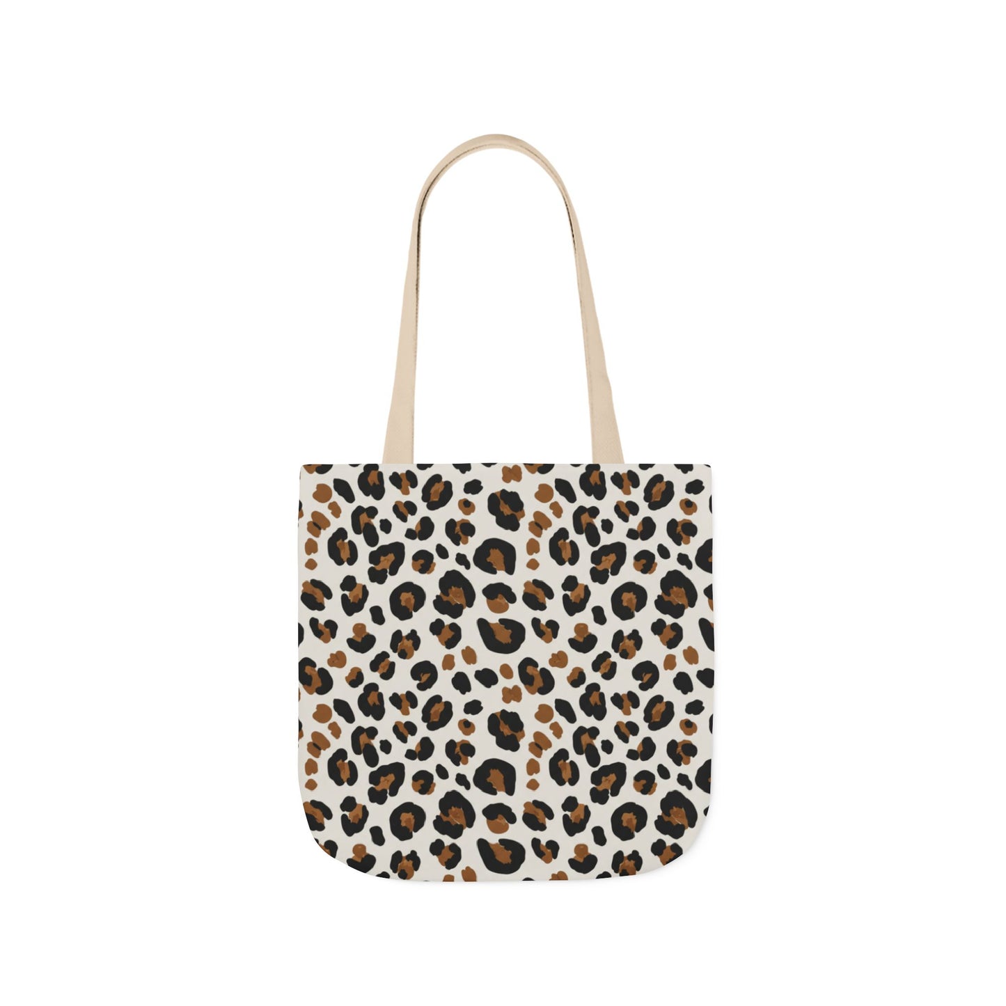 Leopard Print Canvas Tote Bag — Chic Animal-Print Shopper