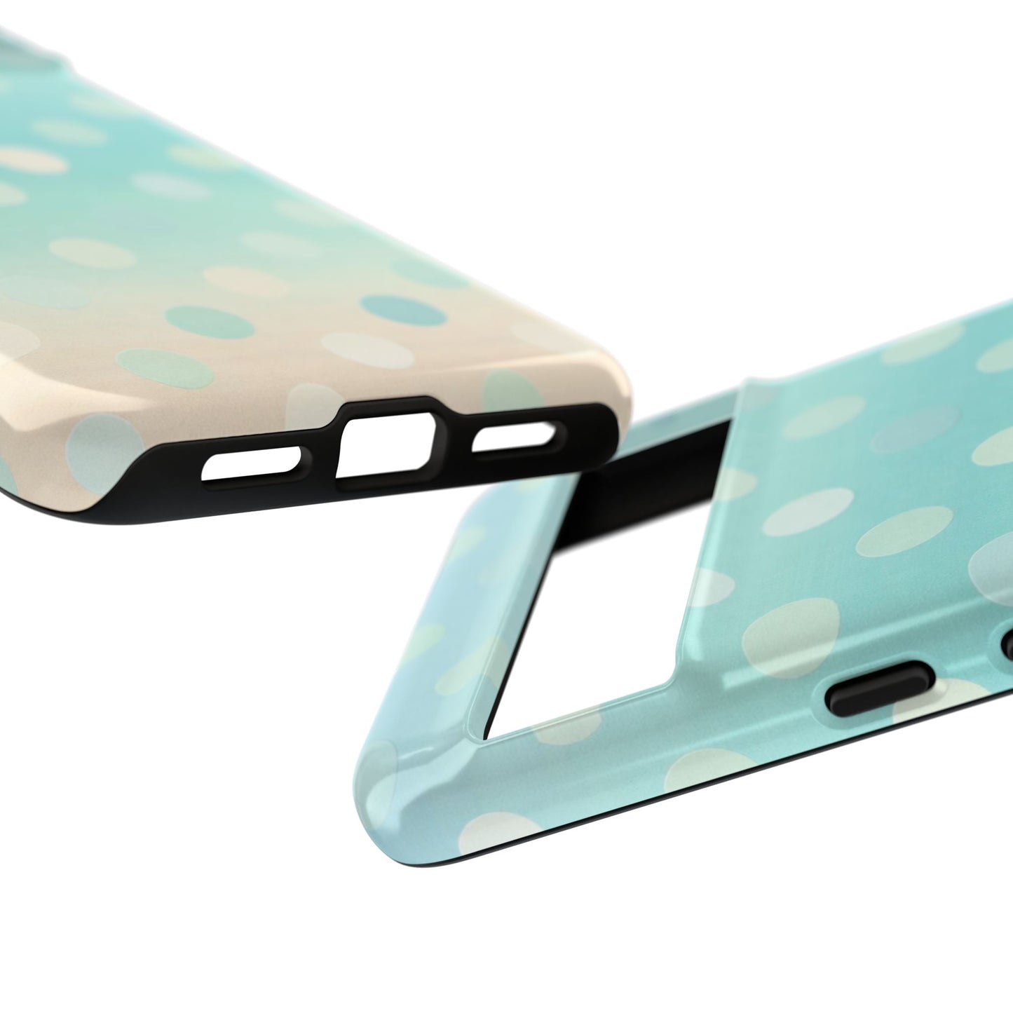 Abstract Palm Tough Phone Case — Minimal Coastal Blue Protective Cover