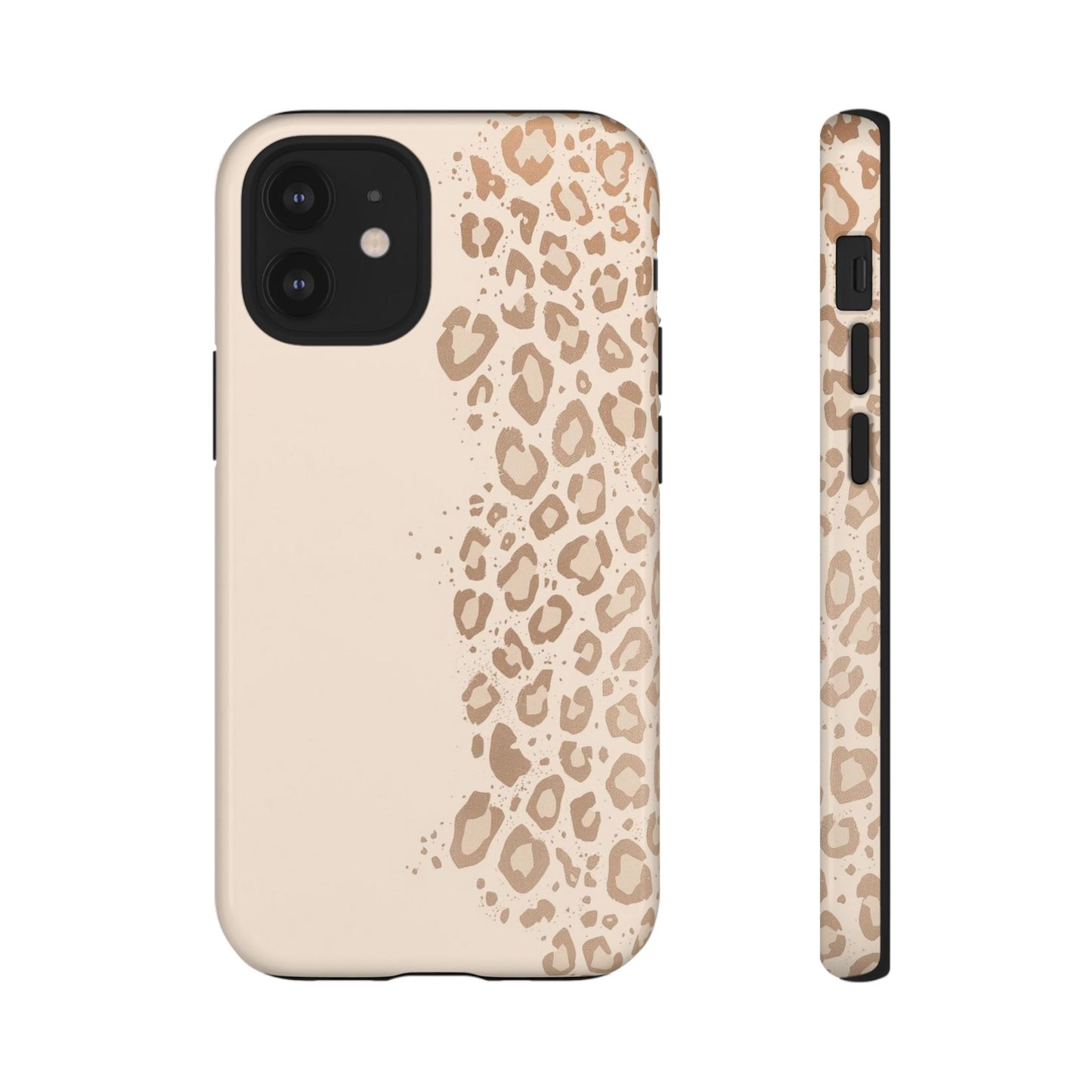 Phone Case – Beige Leopard Print Protective Cover