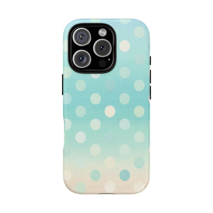 Abstract Palm Tough Phone Case — Minimal Coastal Blue Protective Cover