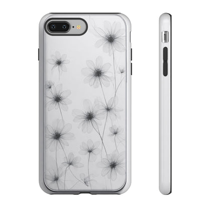 Tough Case — Black & White Floral Tough Phone Case
