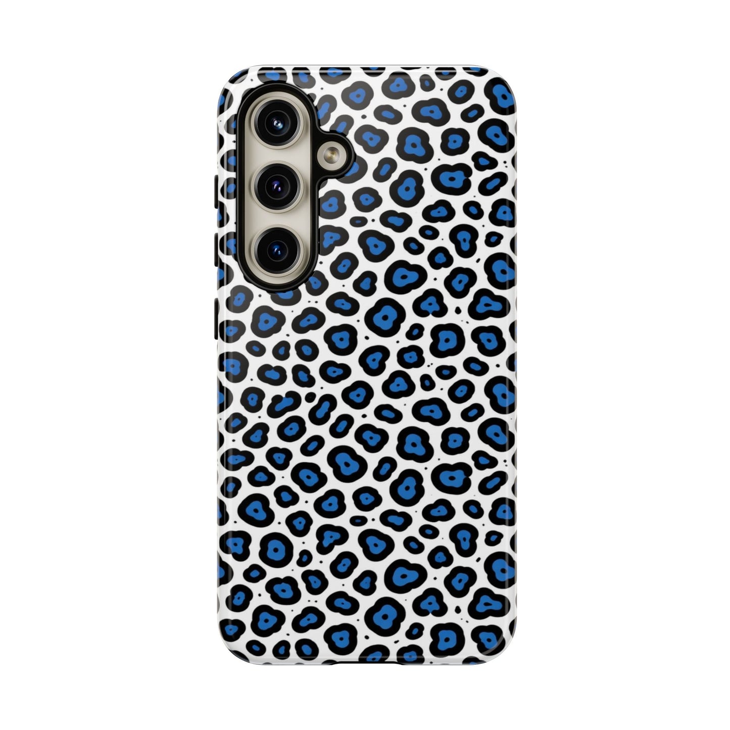 Blue Leopard Print Phone Case – Tough Protective Cover