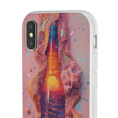 Phone Case — Surreal Sunset Bottle Art Flexible Protective Cover