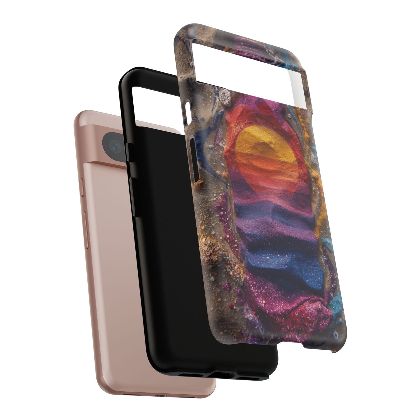 Phone Case — Colorful Sand Art Sunset Tough Protective Case