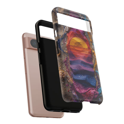 Phone Case — Colorful Sand Art Sunset Tough Protective Case