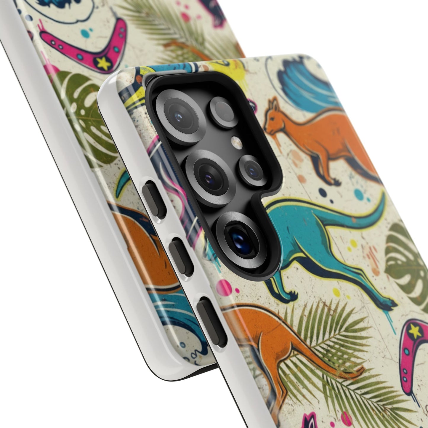 Tough Cases — Colorful Surfing Kangaroo Phone Case