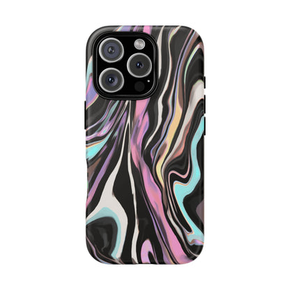 Abstract Marble Tough Phone Case — Pastel Swirl Protective Cover