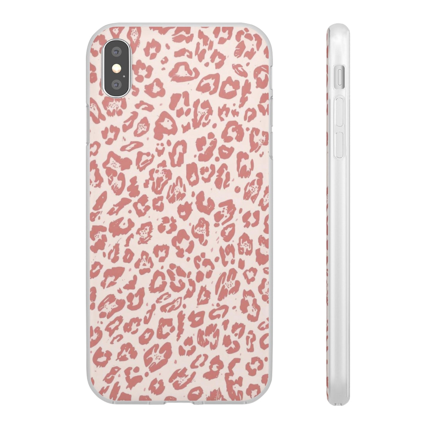 Pink Leopard Print Phone Case – Slim Flexible Protective Cover