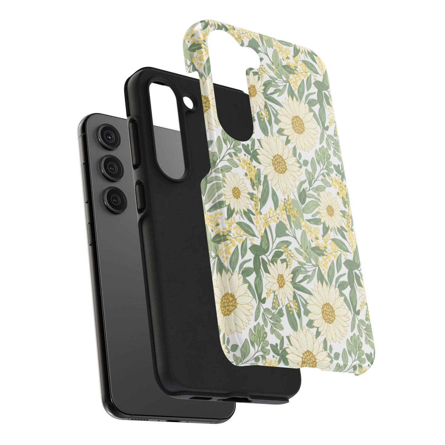 Daisy Meadow Tough Phone Case — Floral Protective Phone Cover