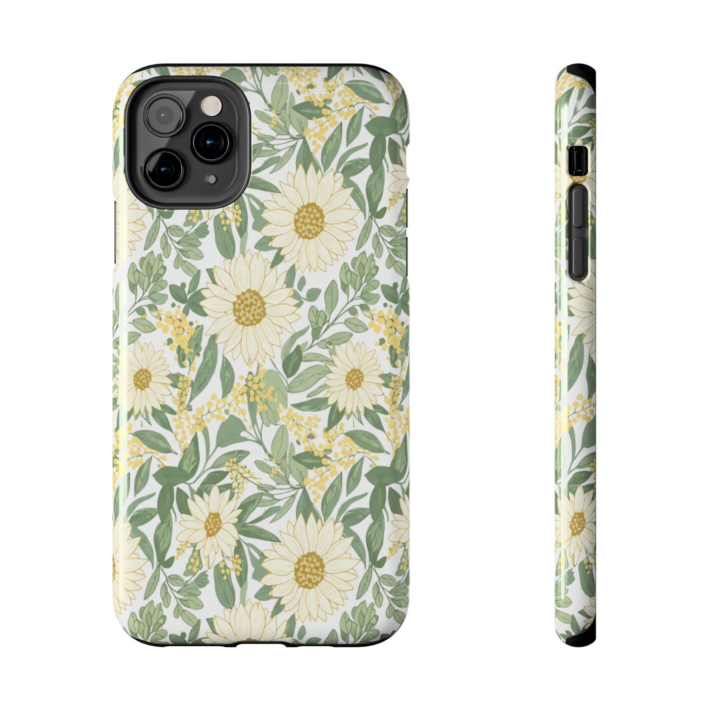 Daisy Meadow Tough Phone Case — Floral Protective Phone Cover
