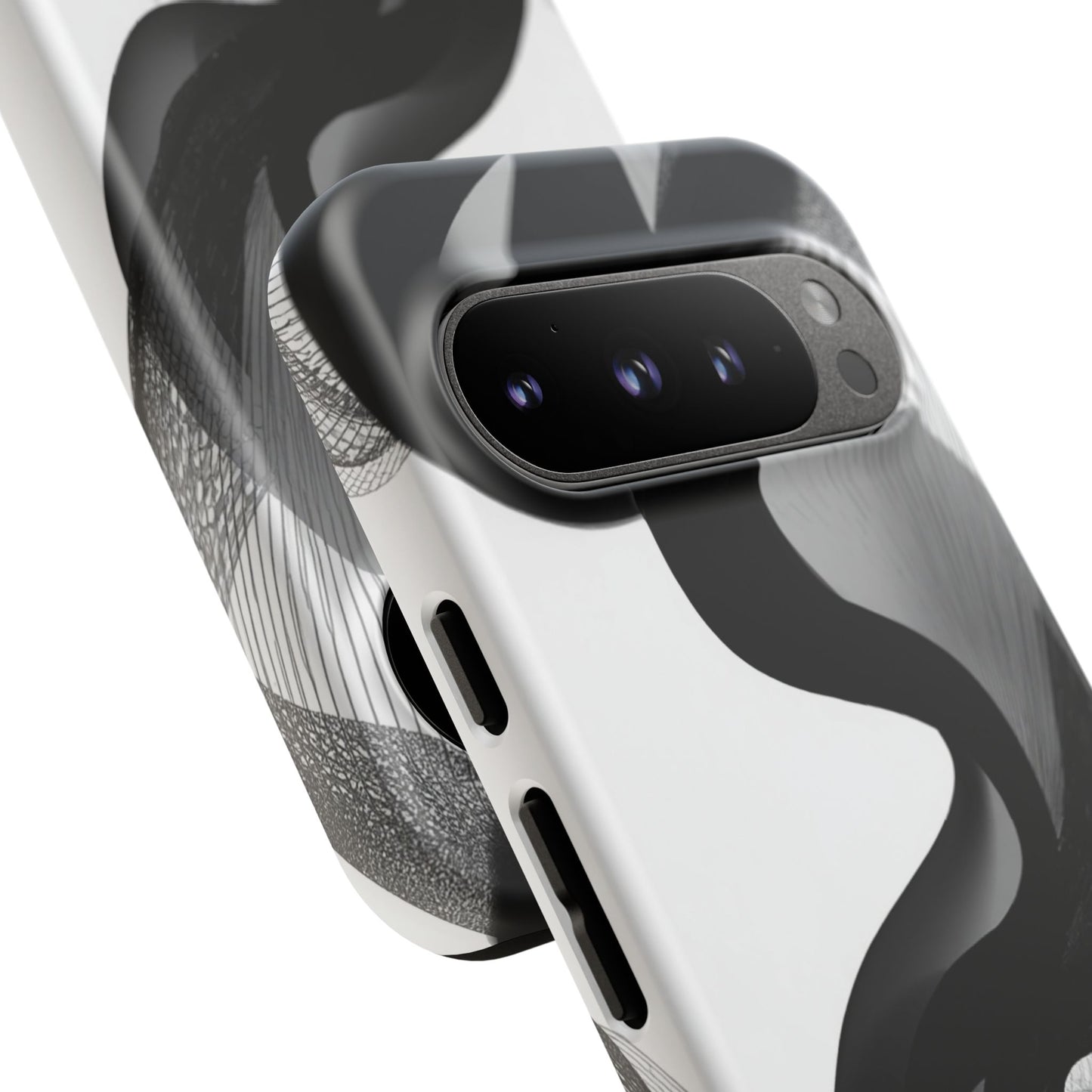 Phone Case — Monochrome Abstract Protective Cover