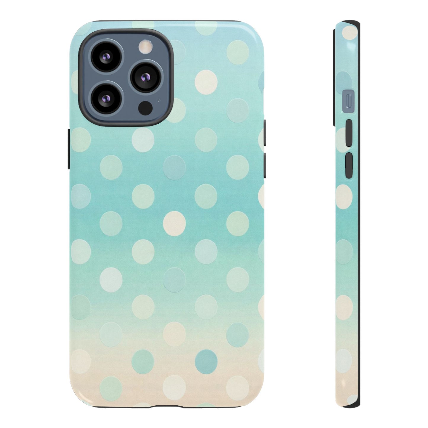 Abstract Palm Tough Phone Case — Minimal Coastal Blue Protective Cover