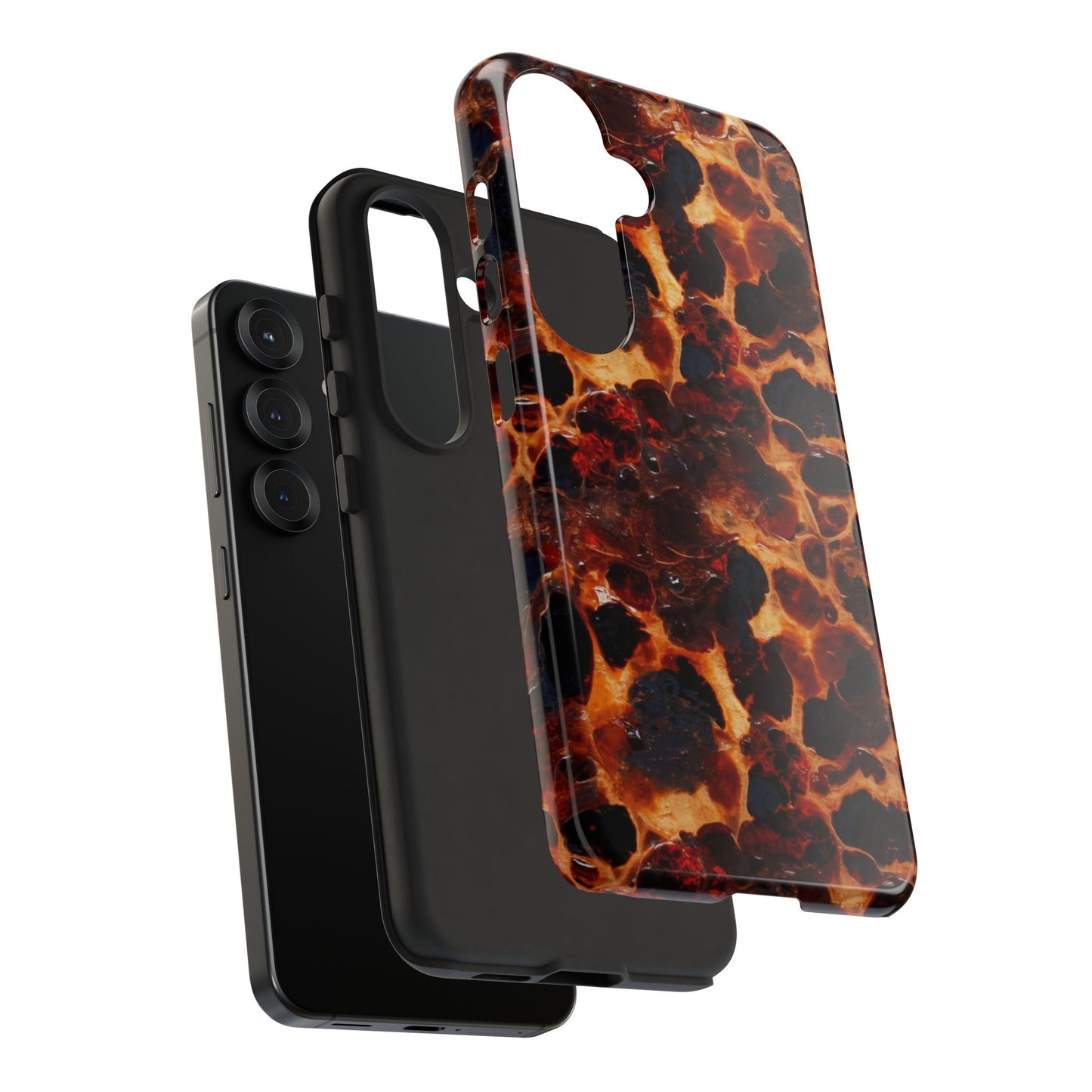 Tortoiseshell Phone Case — Protective iPhone Cover with Classic Amber Pattern