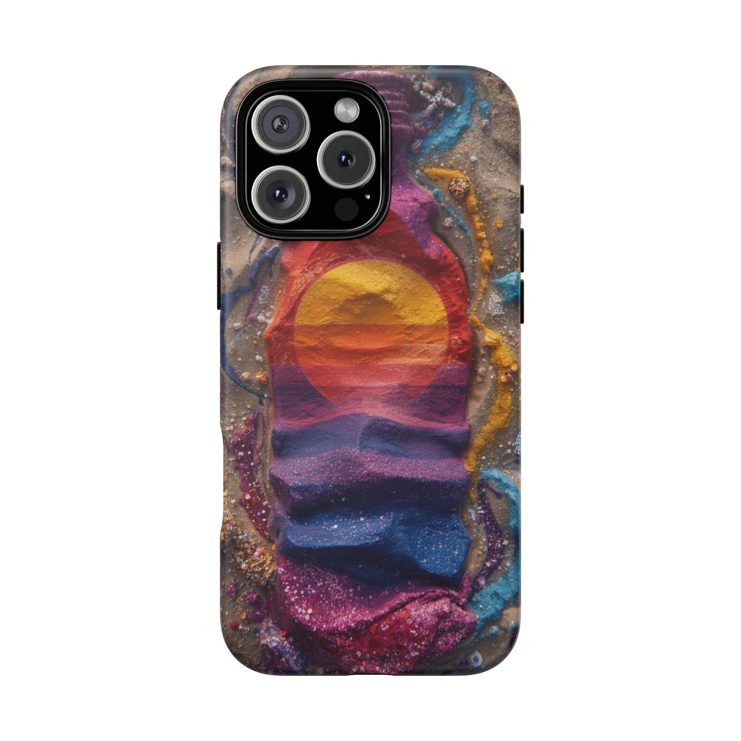 Phone Case — Colorful Sand Art Sunset Tough Protective Case