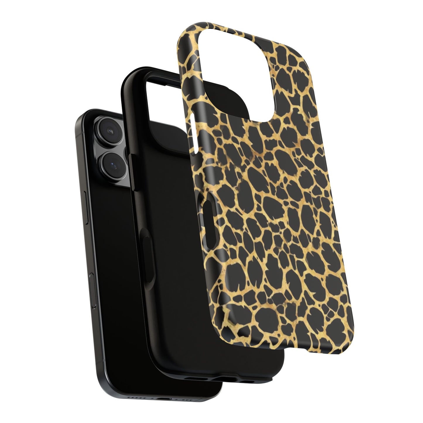 Giraffe Print Tough Phone Case — Durable Leopard-Style Protective Cover