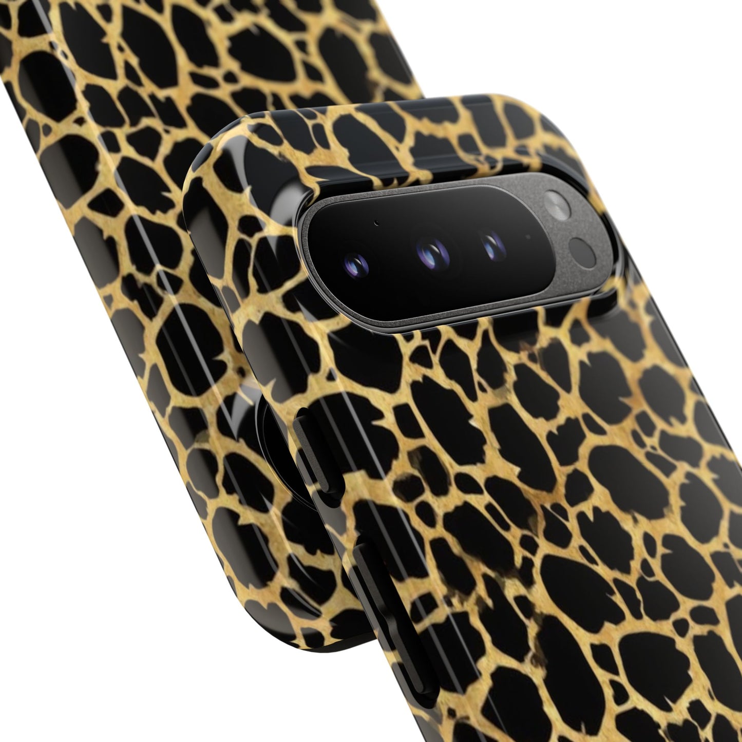 Giraffe Print Tough Phone Case — Durable Leopard-Style Protective Cover