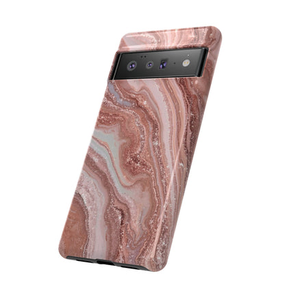 Rose Gold Marble Tough Phone Case
