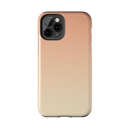 Gradient Tough Phone Case — Peach Ombre Protective Cover