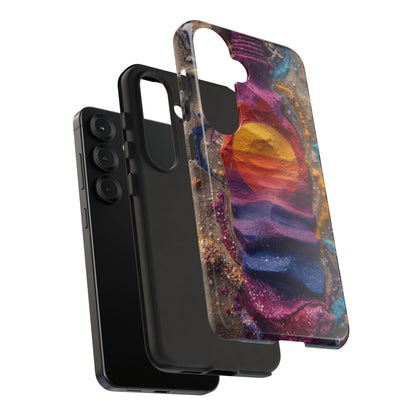 Phone Case — Colorful Sand Art Sunset Tough Protective Case
