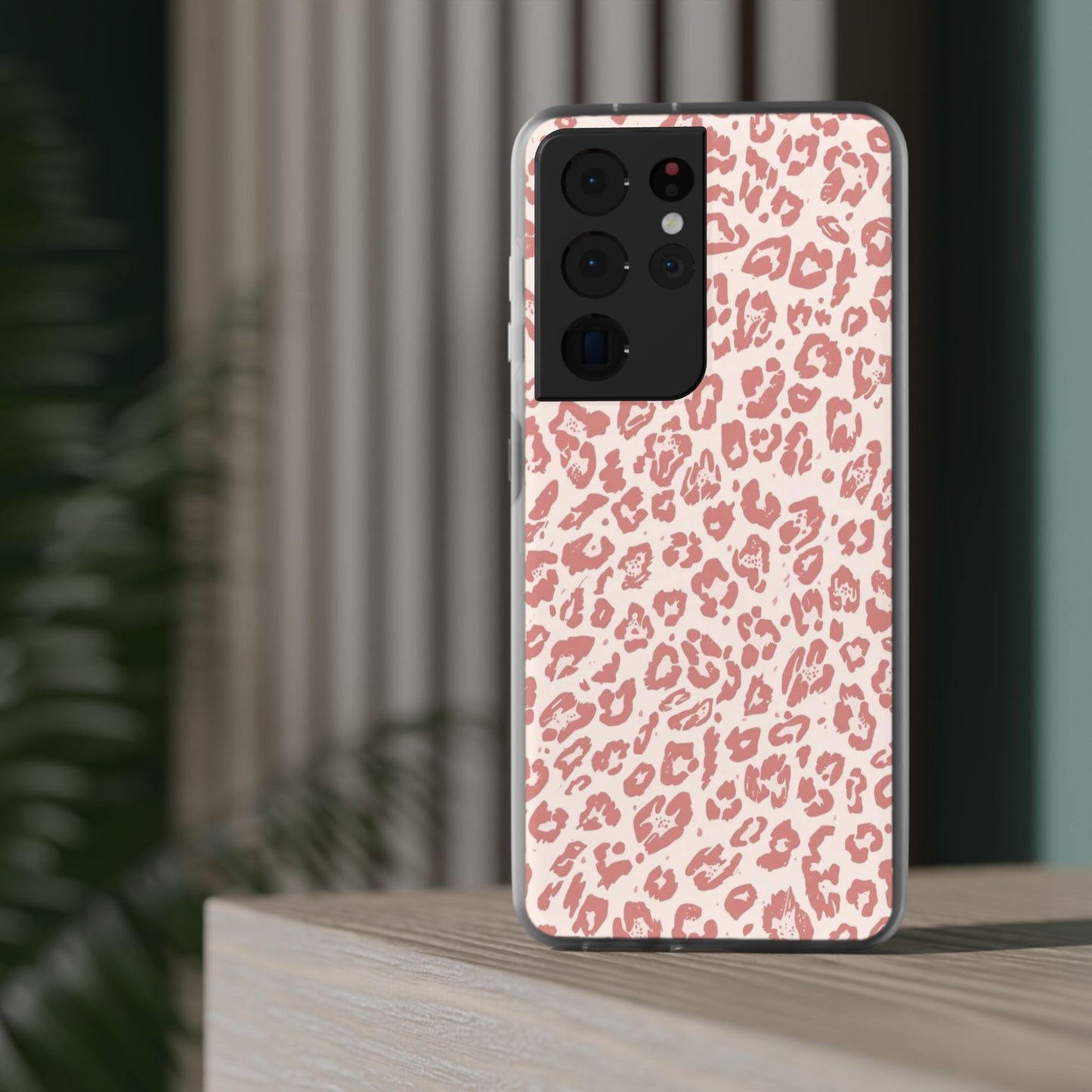 Pink Leopard Print Phone Case – Slim Flexible Protective Cover