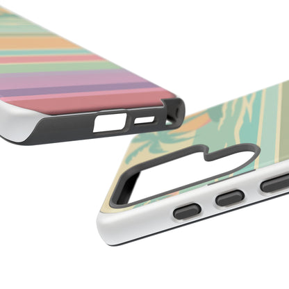 Tough Case — Retro Pastel Sunset Palm Tree Phone Case