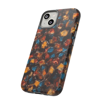 Phone Case - Amber Tortoiseshell Mosaic Protective Cover