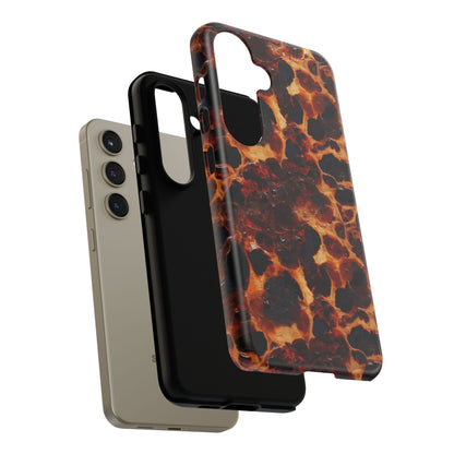 Tortoiseshell Phone Case — Protective iPhone Cover with Classic Amber Pattern