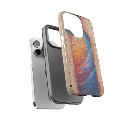 Galaxy Bottle Tough Phone Case — Colorful Nebula Splash iPhone Cover