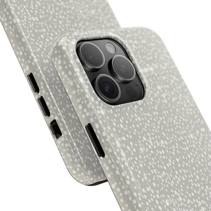 Speckled Gray Tough Phone Case — Protective Shockproof iPhone Cover