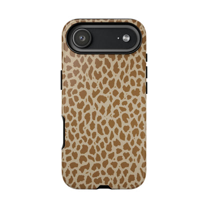 Leopard Print Tough Phone Case — Slim Protective Animal Pattern