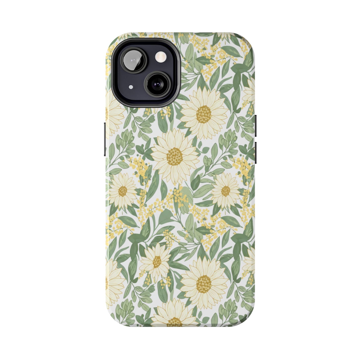 Daisy Meadow Tough Phone Case — Floral Protective Phone Cover