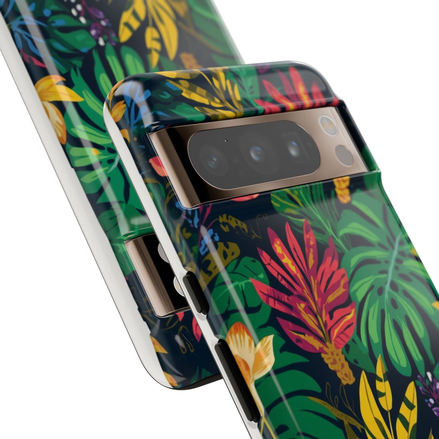 Tropical Floral Phone Case — Vibrant Jungle Leaf Protective Cover