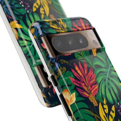 Tropical Floral Phone Case — Vibrant Jungle Leaf Protective Cover