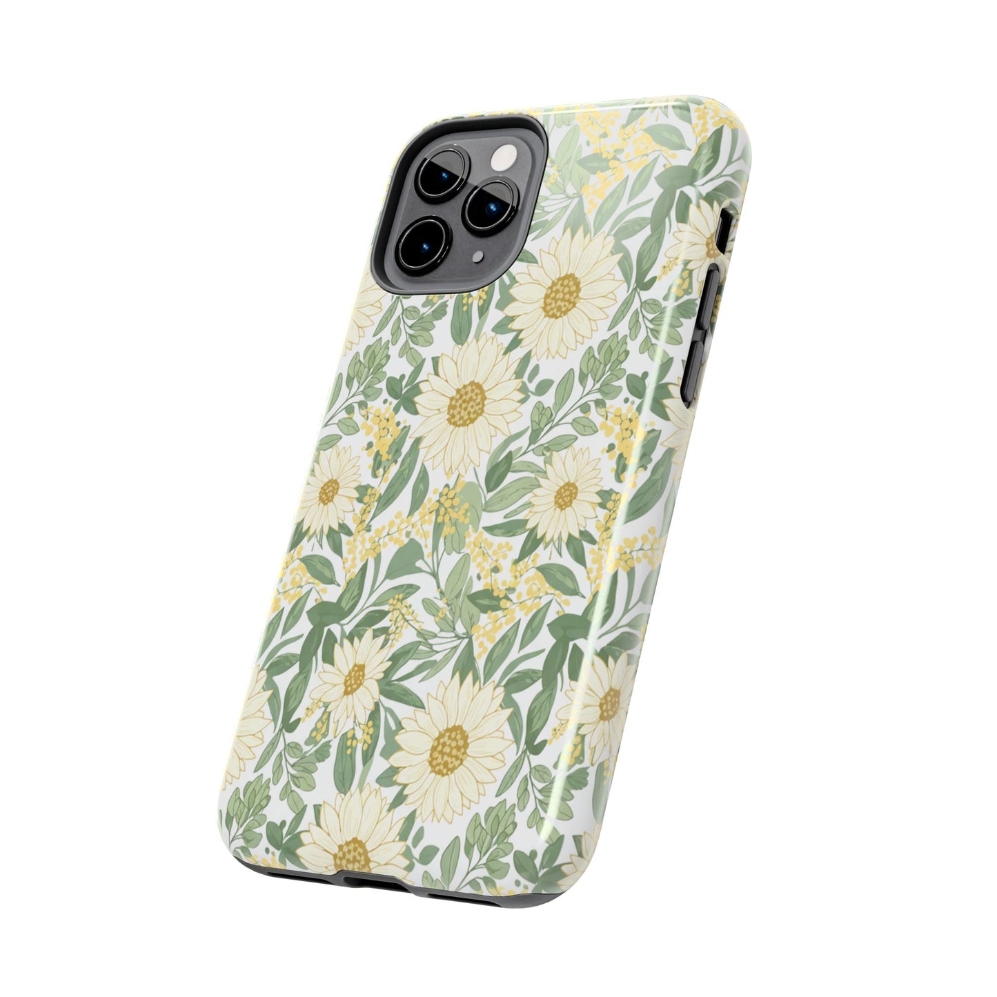 Daisy Meadow Tough Phone Case — Floral Protective Phone Cover