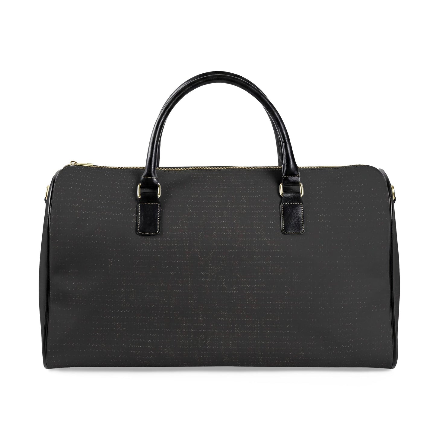 Classic Leather Travel Bag — Black Duffel Weekend Holdall