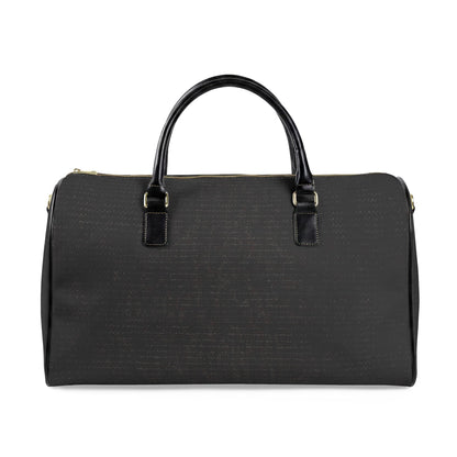 Classic Leather Travel Bag — Black Duffel Weekend Holdall