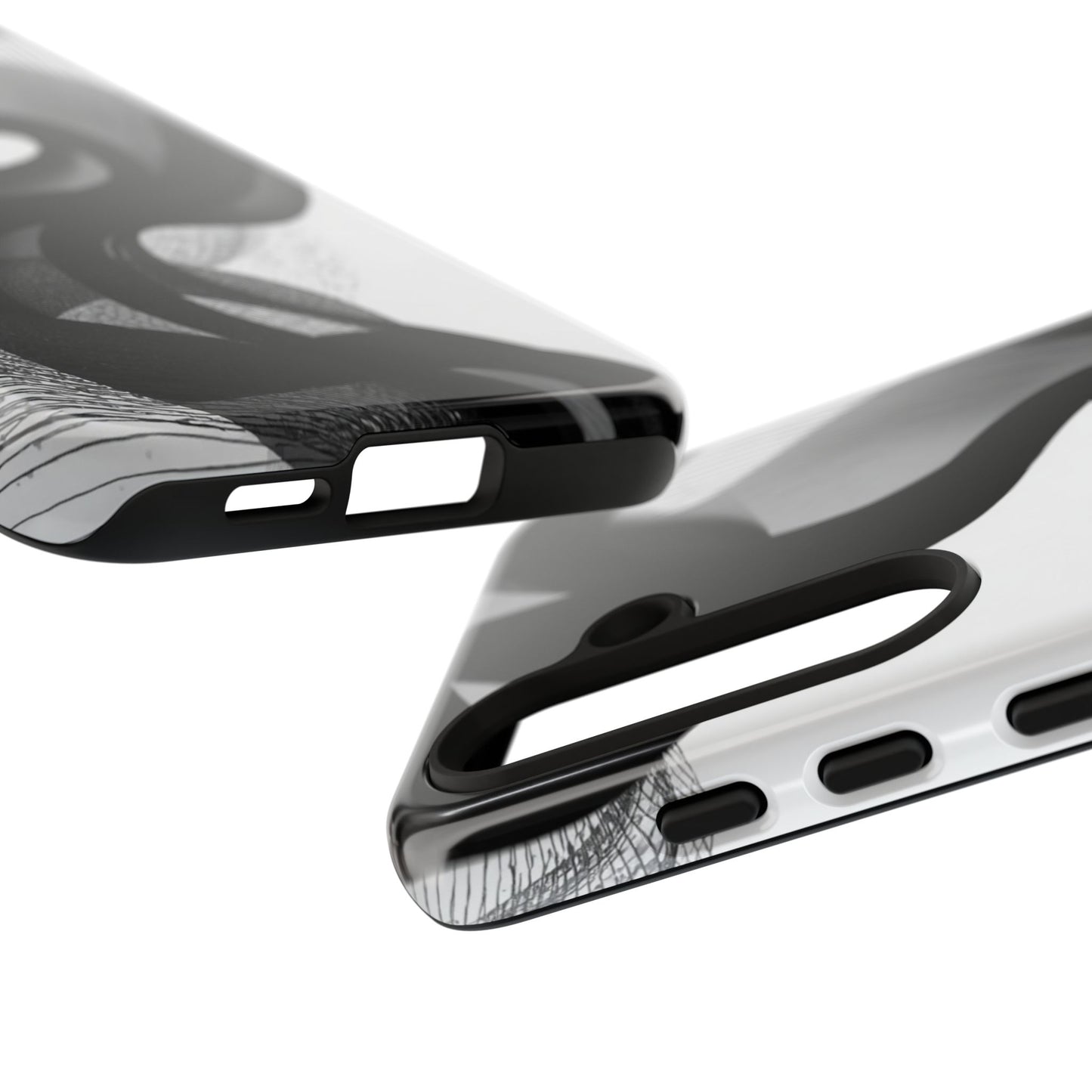 Phone Case — Monochrome Abstract Protective Cover