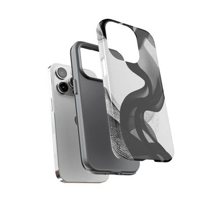 Phone Case — Monochrome Abstract Protective Cover