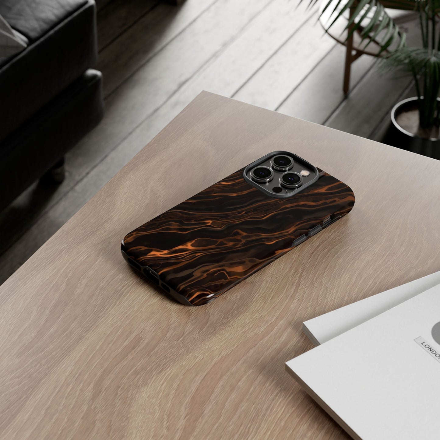 Copper Swirl Phone Case — Tough Protective iPhone Cover