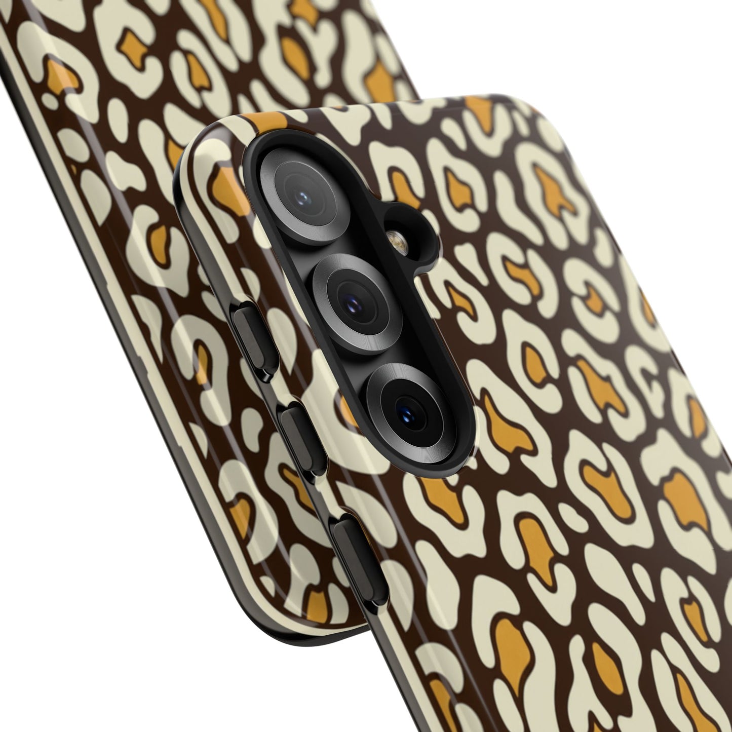 Leopard Print Tough Phone Case — Durable Protective iPhone Cover