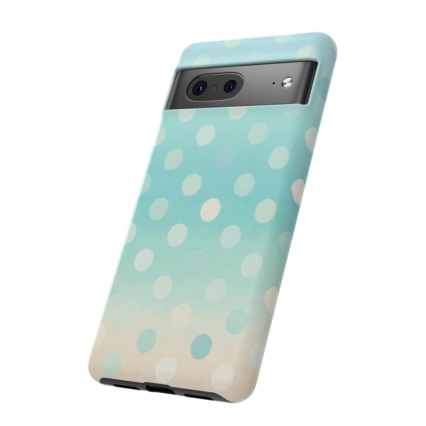 Abstract Palm Tough Phone Case — Minimal Coastal Blue Protective Cover
