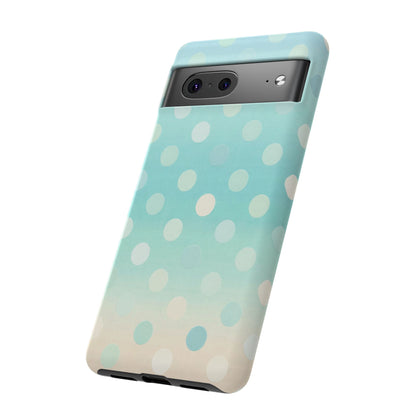 Abstract Palm Tough Phone Case — Minimal Coastal Blue Protective Cover