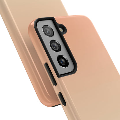 Gradient Tough Phone Case — Peach Ombre Protective Cover
