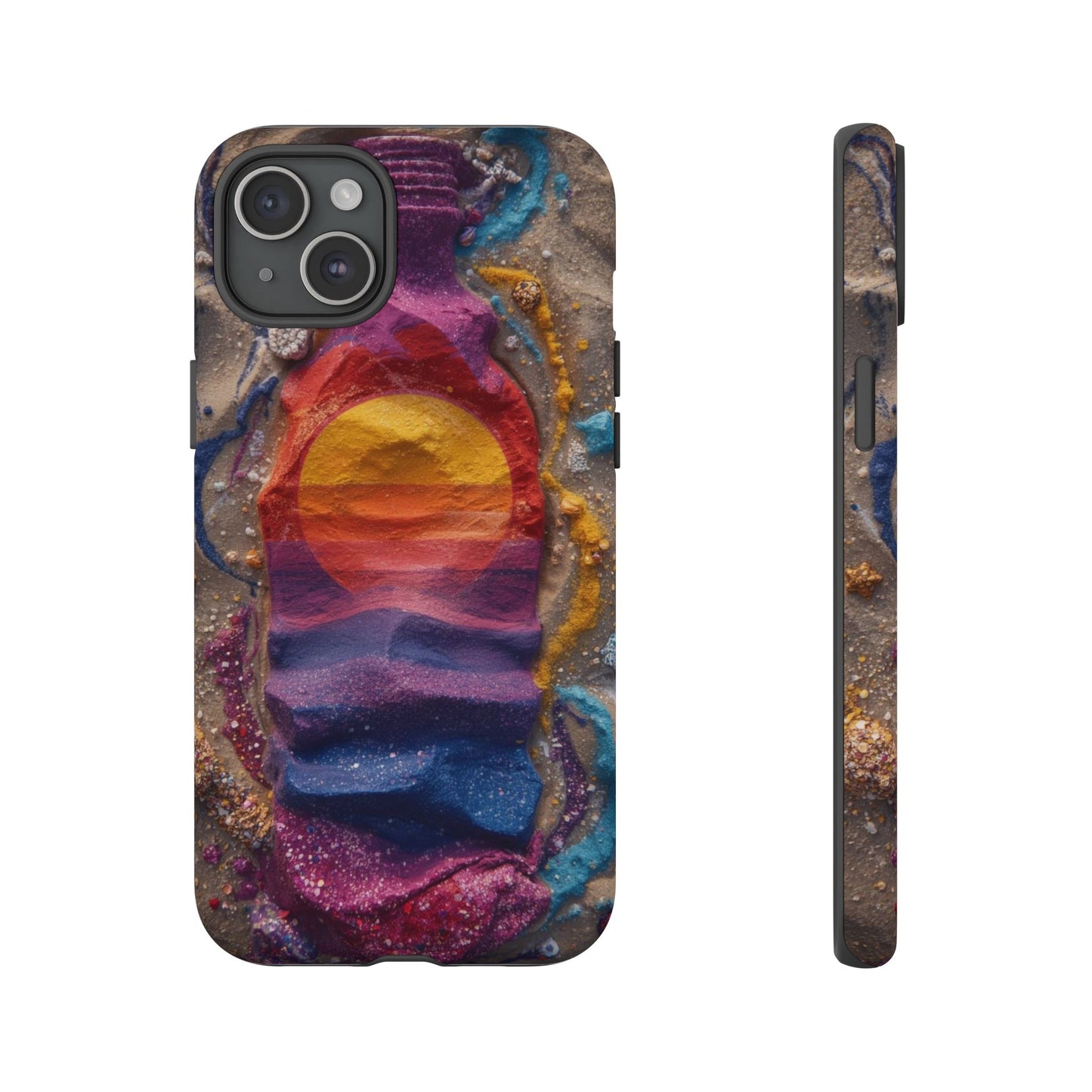 Phone Case — Colorful Sand Art Sunset Tough Protective Case