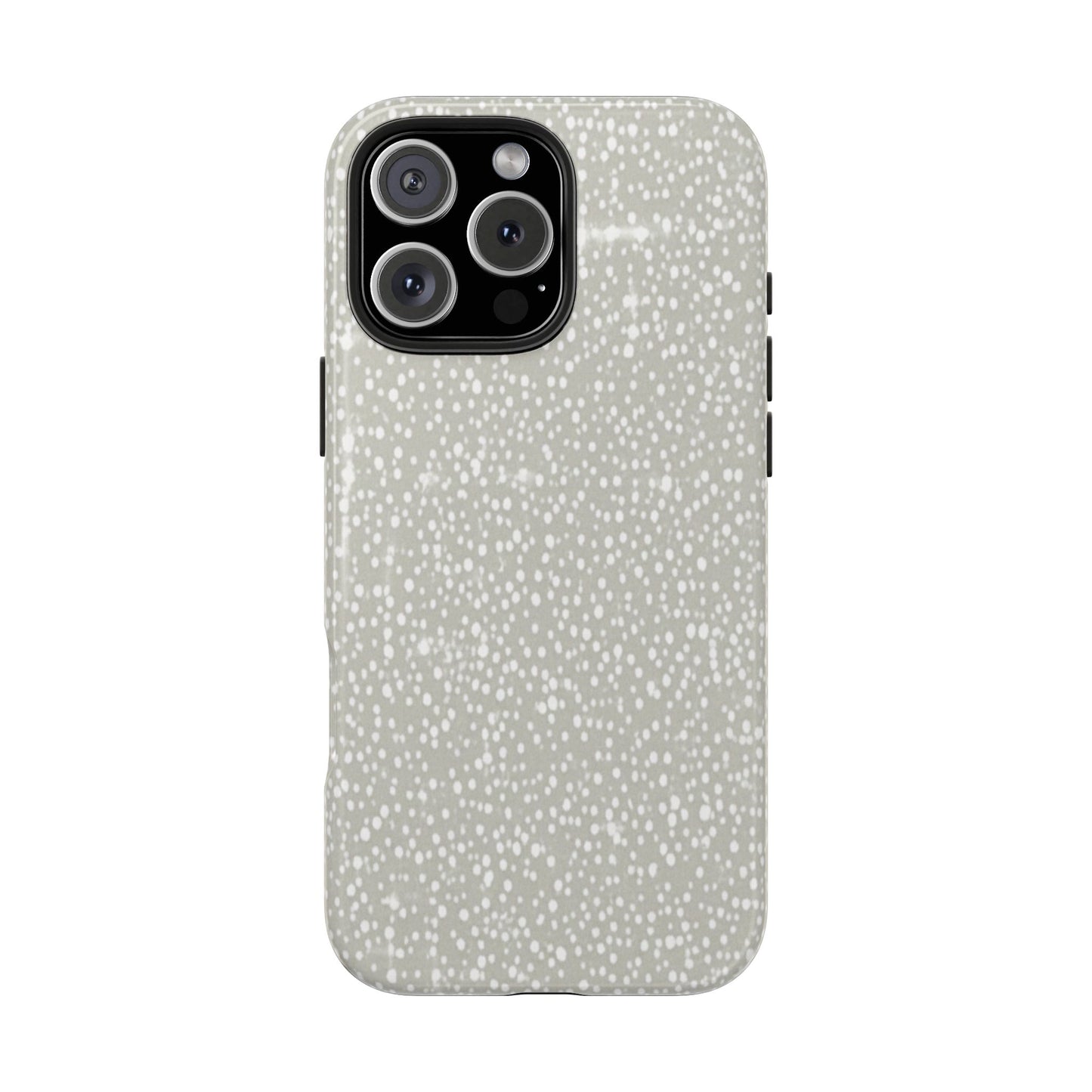 Speckled Gray Tough Phone Case — Protective Shockproof iPhone Cover