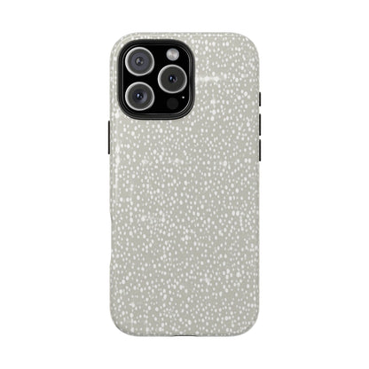 Speckled Gray Tough Phone Case — Protective Shockproof iPhone Cover