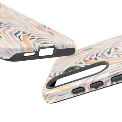 Tough Case — Neutral Watercolor Tiger Stripe Phone Case