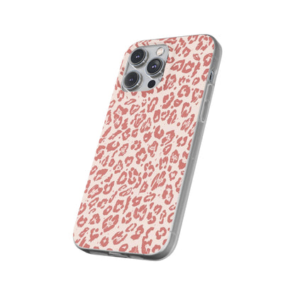 Pink Leopard Print Phone Case – Slim Flexible Protective Cover